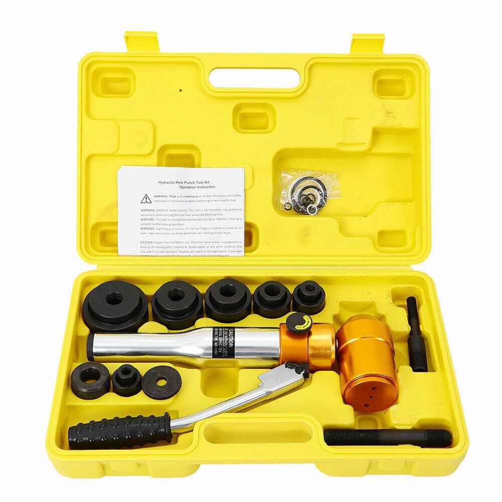 Set di perforatori idraulici per lamiere manuali, fustellatura in lamiera di acciaio perforatrice Φ 22-60,8 mm utensili idraulici