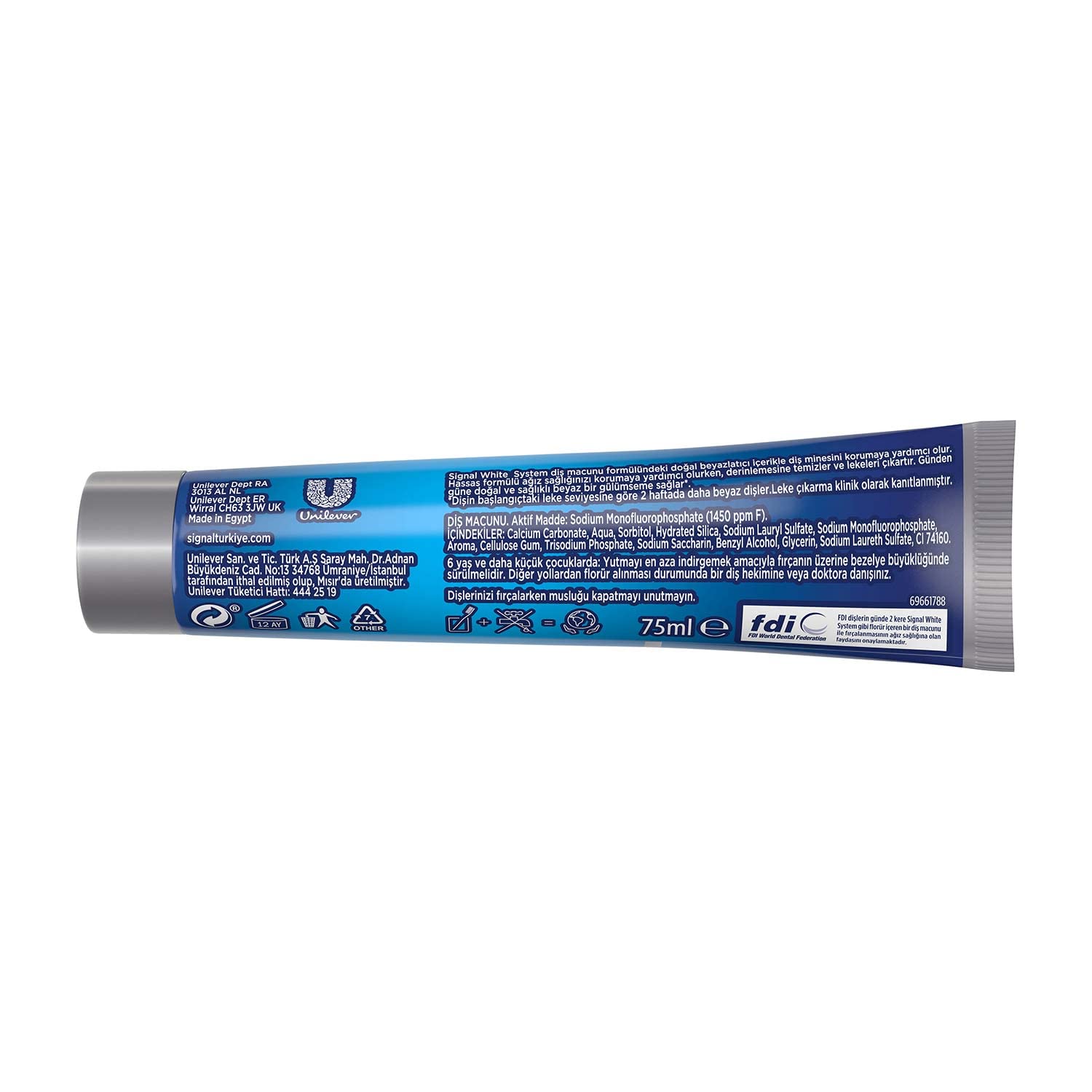 Signal White System Diş Macunu Original 2 Haftada Daha Beyaz Dişler 75 ml x2 + Clear Men Kepeğe Karşı Etkili Şampuan Cool Sport Menthol 600 ml