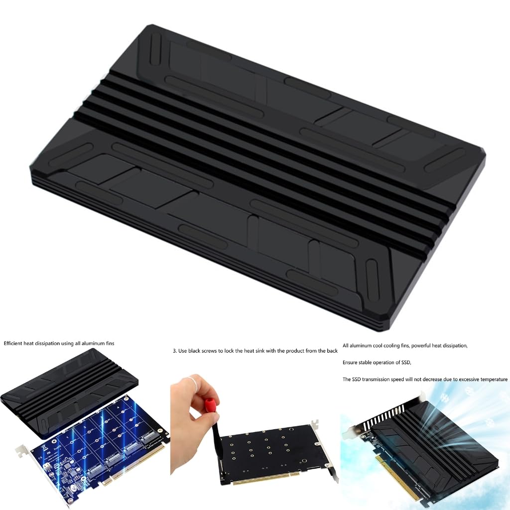 Disipador de calor de aluminio para disipadores de calor NVME MKEY SSD RAID Array