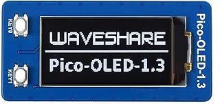 IBest 1.3inch OLED Display Module 64×128 Pixels OLED Compatible with Raspberry Pi Pico Microcontroller Board, Embedded SH1107 Driver,SPI/I2C Interface