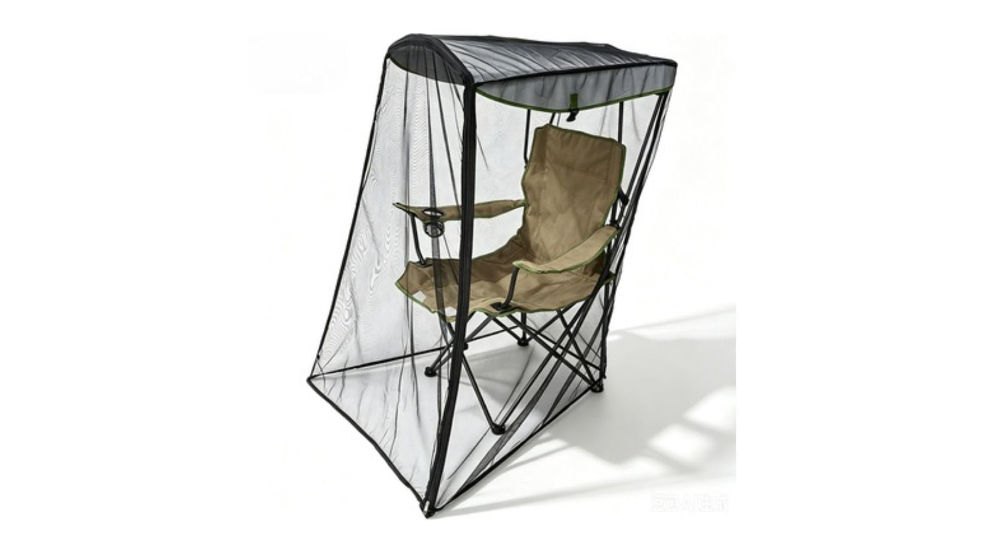 Bug Beater Outdoor Chair Net, Portable Pop Up Screen Shelter with Zipper Door, Fits Most Chair Canopies and Camping Chairs for Camping, Fishing, Backyard and Patio Seating