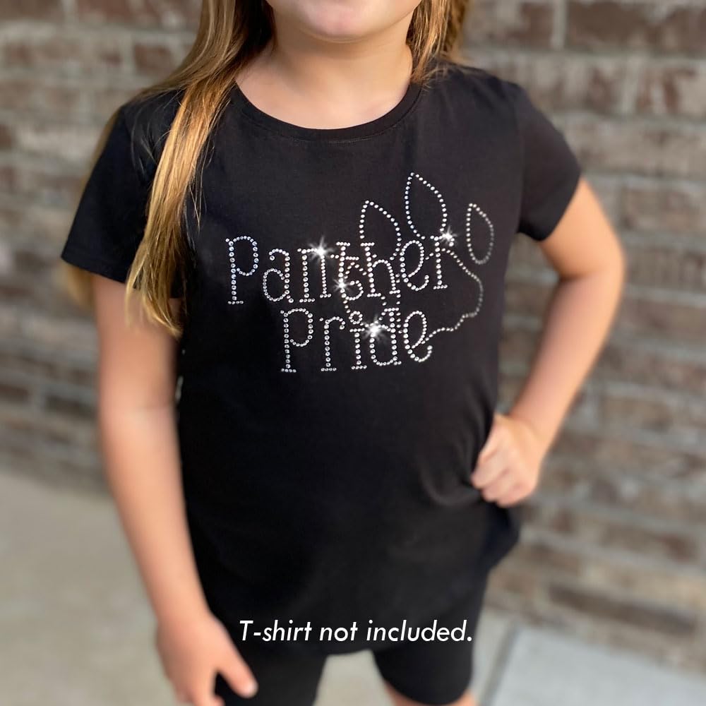 Amazon.com: Panther Pride Paw Print Mascot Sparkly Clear