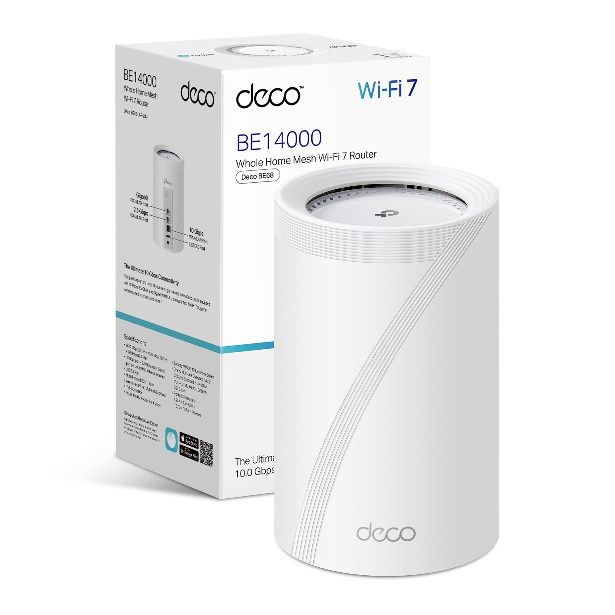 TP-Link Deco BE68 BE14000 2個パック TP-Link Deco BE68 BE14000 Tri-Band 7 Router,AI Roaming Router,Mesh