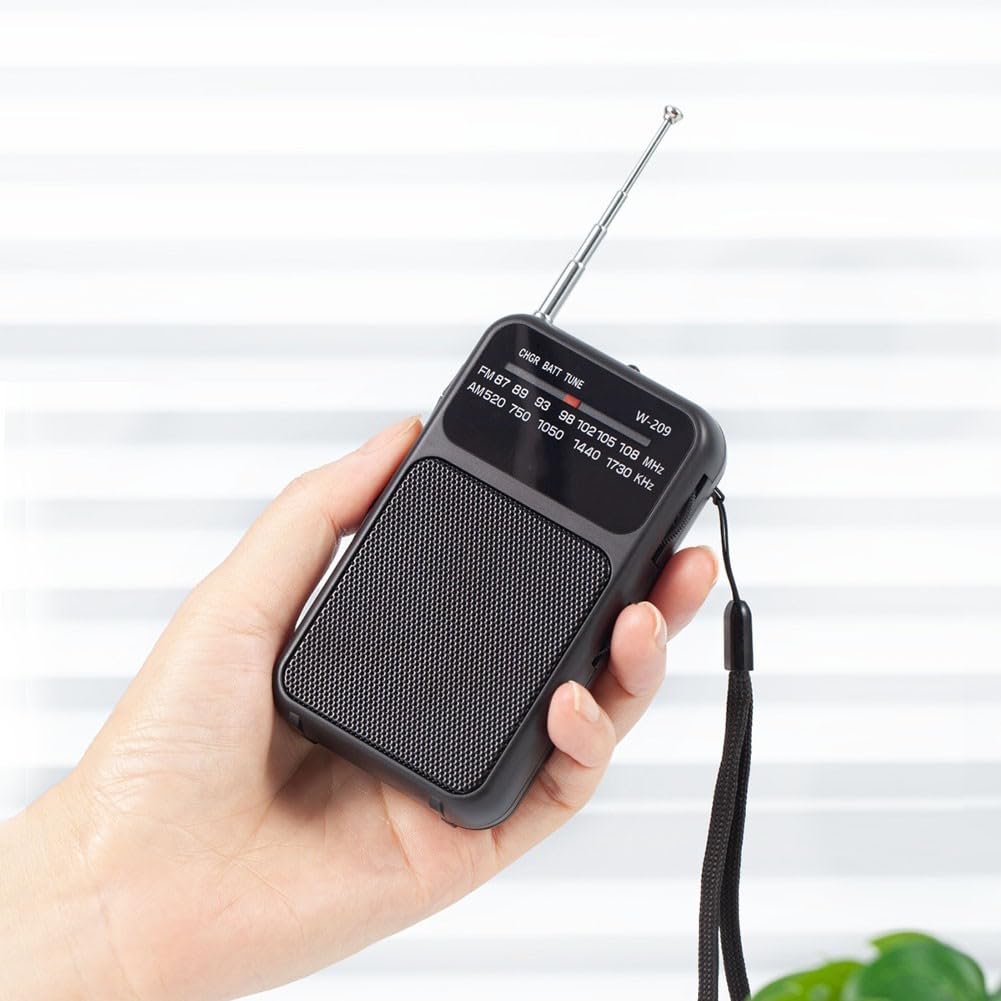 Radio Portable AM/FM Sur Piles - Design Rétro, Compacte (13x7.8 Cm), Idéale Pour Maison, Camping Et Voyage - 2