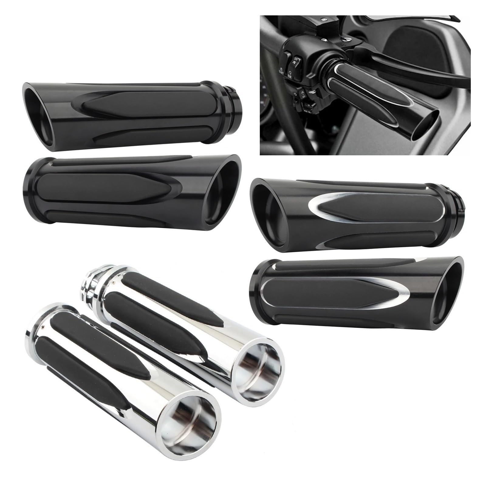Uchwyty Motocyklowe 1"25mm, Manetka Gazu Pasująca Do Harley Sportster Touring Road Glide Softail Slim Dyna Street Bob Osłona na kierownicę motocykla