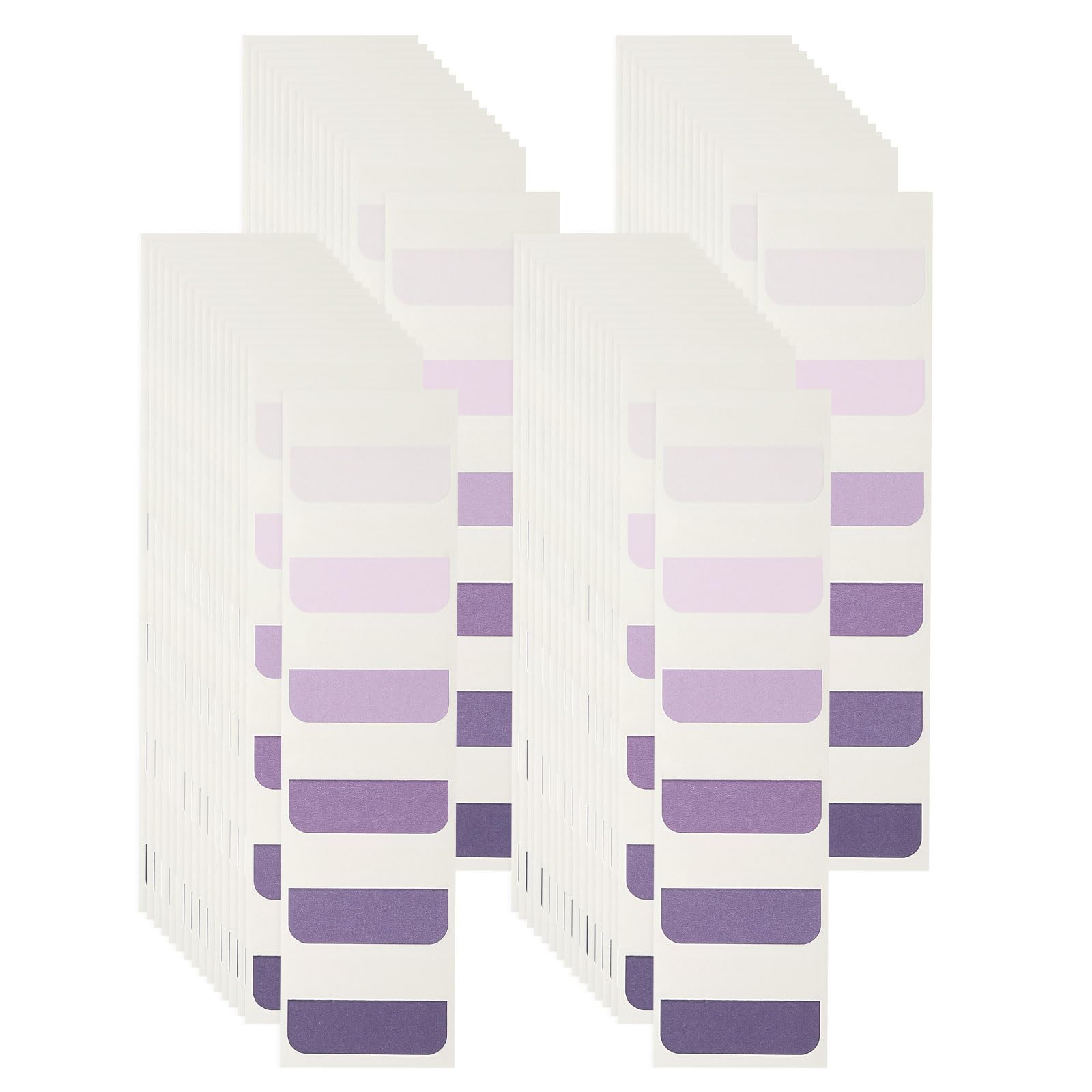PATIKIL Clear Index Sticky Tabs, 240 Pcs Large Transparent Sticky Notes Bookmarks Planner Stickers Page Tabs for Office Notebooks File Folder Ledger Book, Gradient Purple