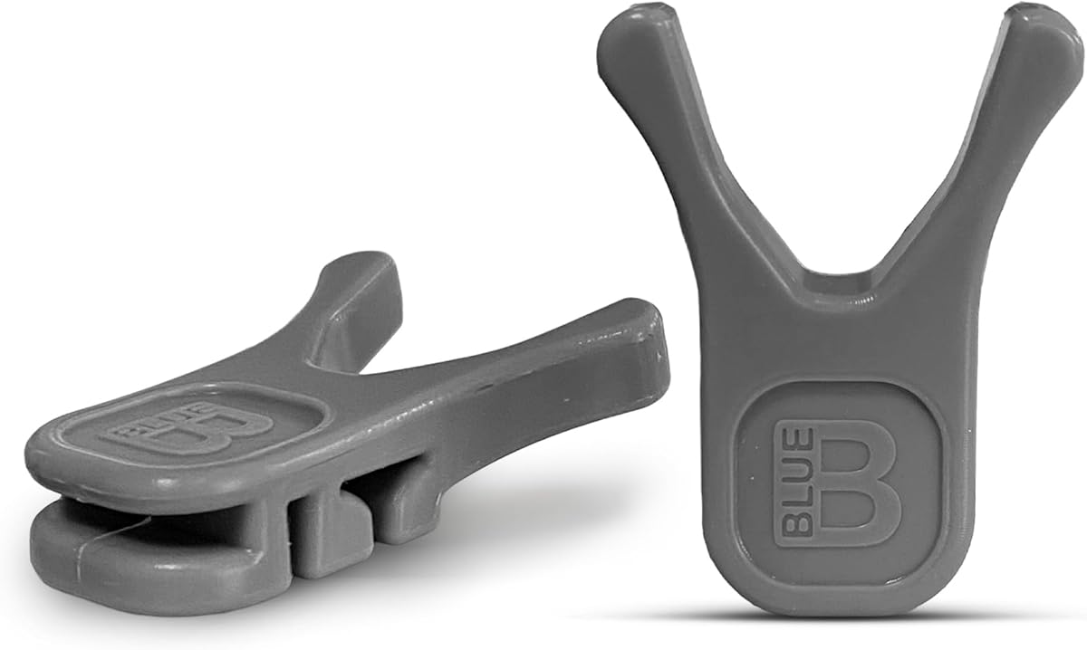 Utensil Prong Pot Spoon Holder - Premium Silicone Spoon Rest - Heat-Resistant to 550°F, BPA-Free, Dishwasher Safe Utensil Pot Clip, Fits Most Pots & Pans - Non-Slip Silicone - 2PK, Gray