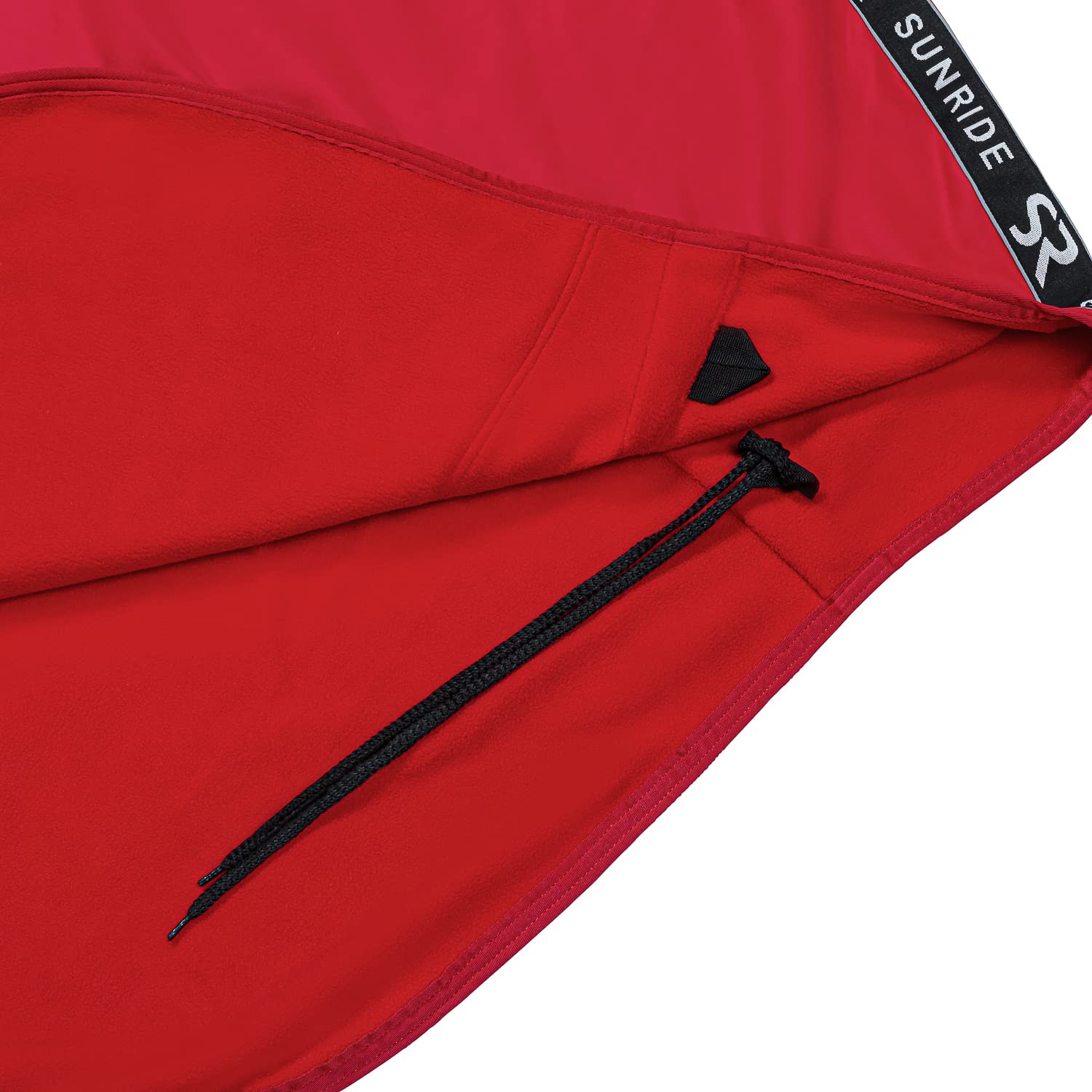 SUNRIDE Manta refrescante para Caballos (Boston) Fabricada en Softshell con Forro Polar - Secado rápido, Reflectante y Repelente a la Suciedad (165 cm, Rojo)