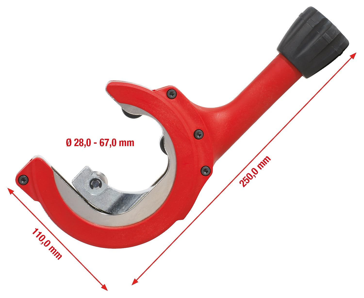 KS Tools 104.5050 Tagliatubi a Cricchetto, 28-67 mm