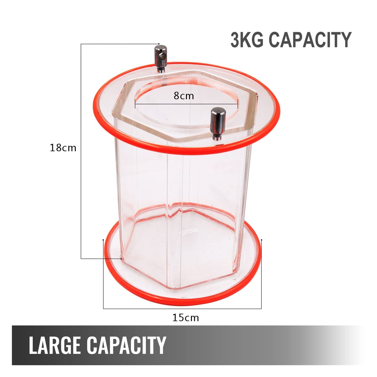 Polerka do Kamienia, 1Kg 5Kg obrotowy kubek polerka do powierzchni biżuteria bęben szlifierka KT2000 KT6808 Tumbling mini-Tumbler narzędzia wykańczania(Capacity - 5 kg)