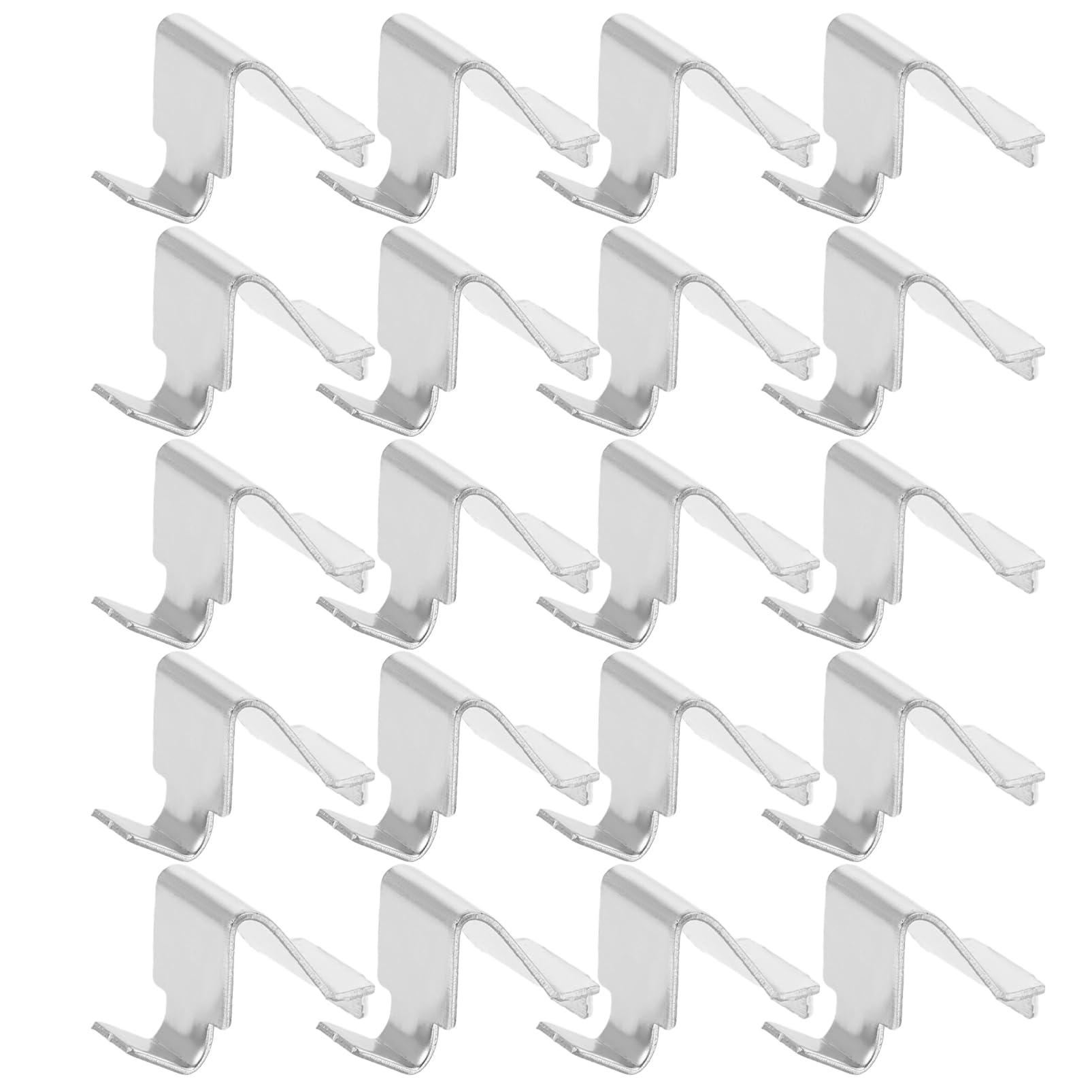 Healifty 20Pcs Adjustable Metal Shelf Clips Heavy Duty Cabinet Support Brackets for Metal Cabinets Easy Install Clips for Flexible Shelf Height Adjustments Office and Home Use