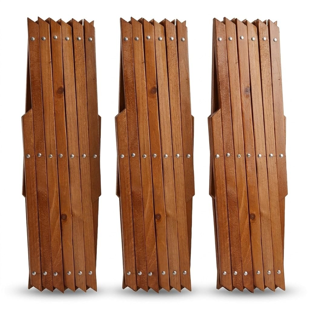 3 Pack Expandable Wooden Trellis Panels, Adjustable Garden Lattice Fence for Climbing Plants, Flower Vines, Privacy Screen, Plant Support & Outdoor Decoration