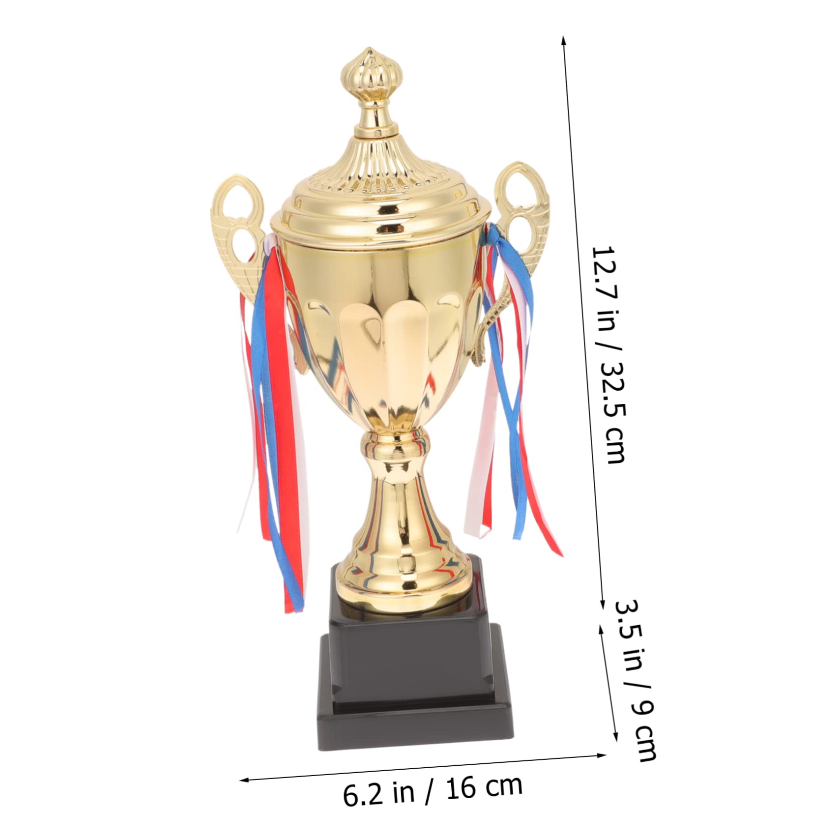 ibasenice Goldene Metall Trophäe mit Zartem Design Realistische Spielbelohnungstrophäe für Kinder bei Sportwettbewerben und Schulsportfesten