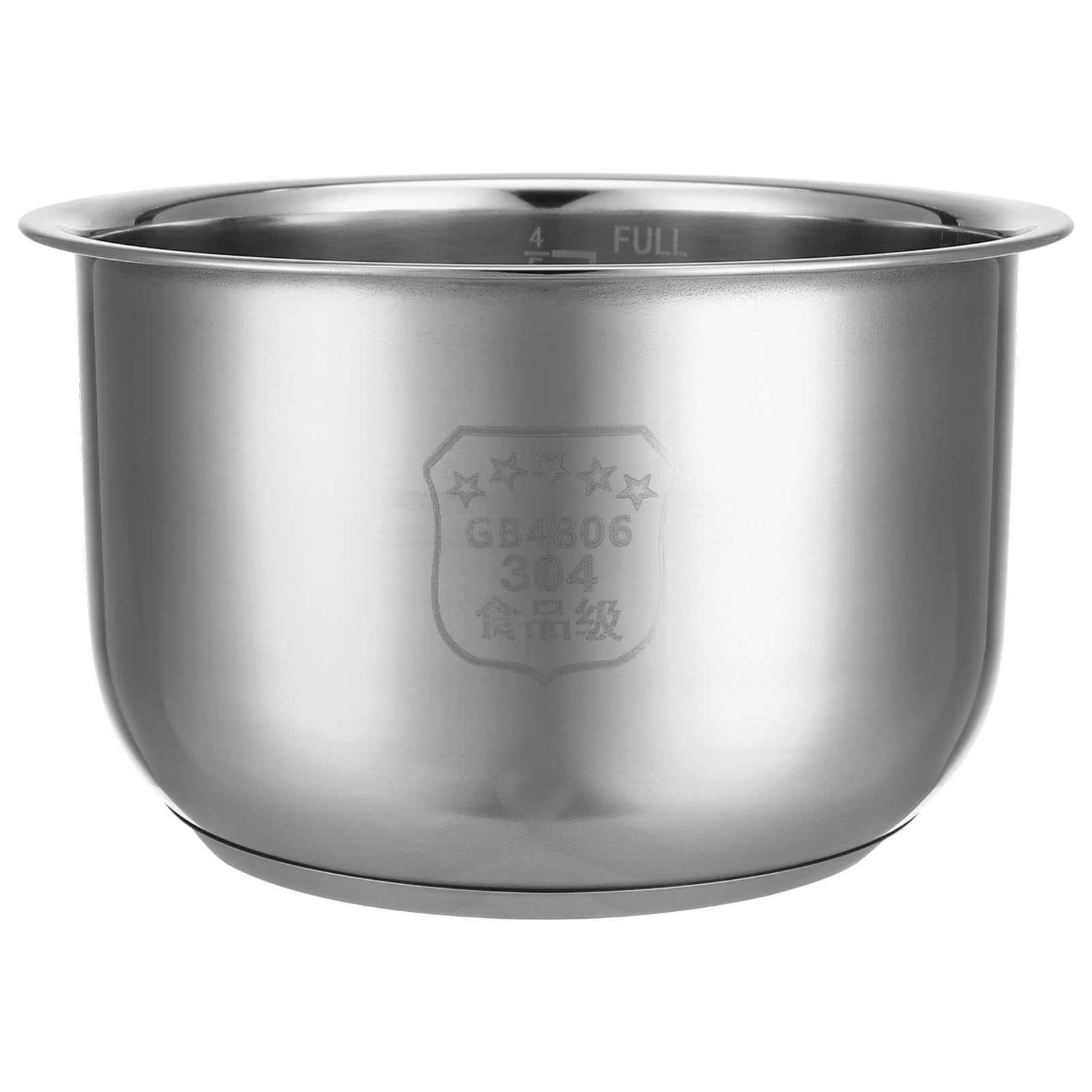 Ciieeo Olla Arrocera Interior De Acero Inoxidable 7.08X7.08X4.13 Pulgadas Recambio Multipropósito Para Cocinar Arroz Sopa Y Pasteles Con Escala