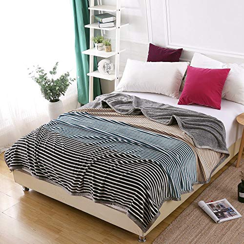 i-baby Manta para Cama Grande Mantas para Sofas de Franela de 100% Microfibre Extra Suave Sobrecama 4 Estaciones 220x240cm (Gris, 220x240cm)