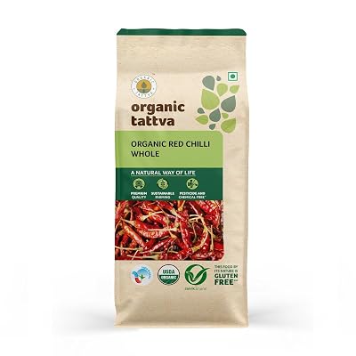 Organic Tattva Red Chilli Whole, 100g