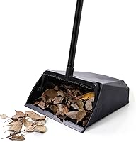 Eyliden Heavy Duty Large Commercial Dustpan with Comb Teeth - Upright Dust Pan for Garages, Restaurants, Home, Office & Outdoor Cleaning