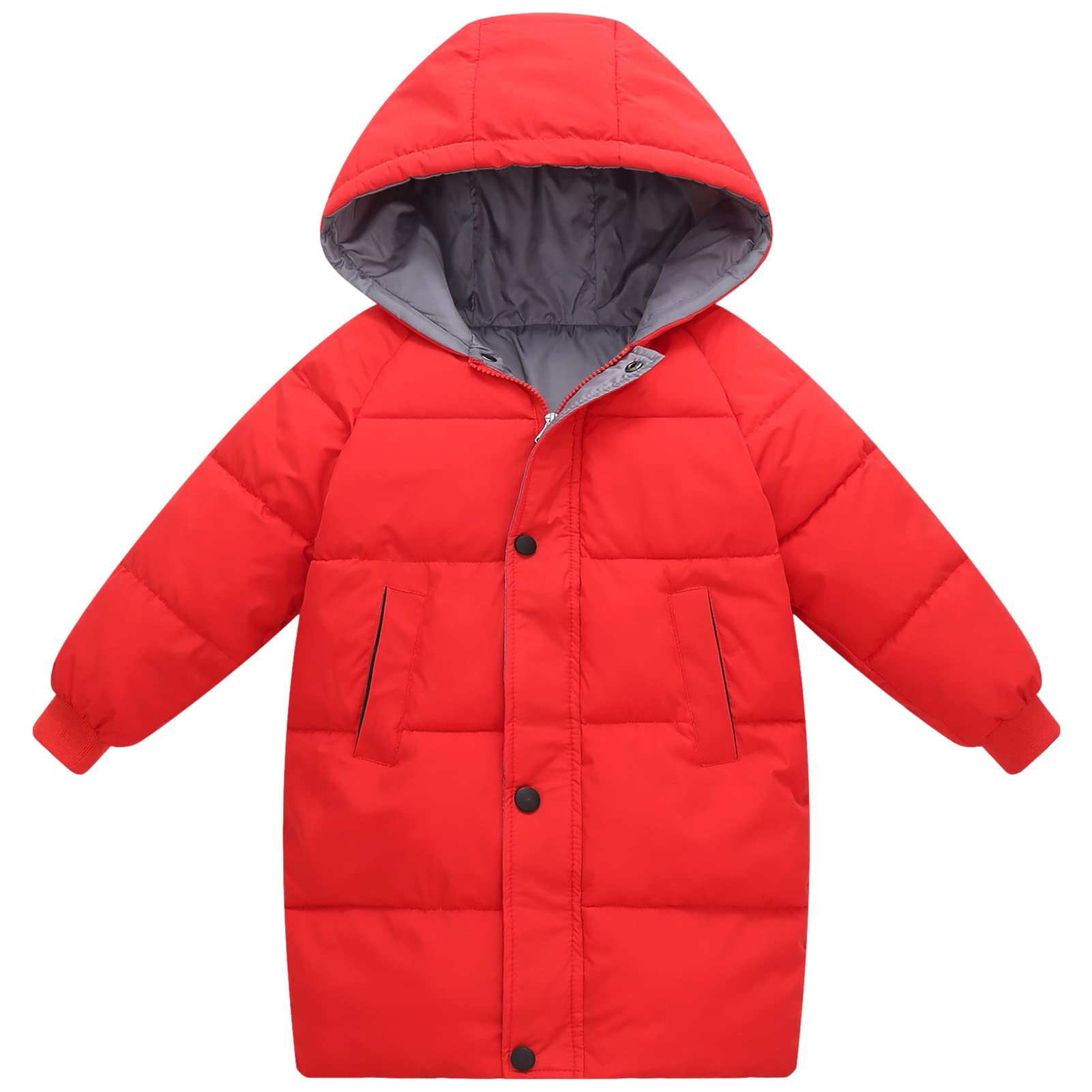 amropi Mantel Kinder Mädchen Jacke mit Kapuze Winterjacke Wintermantel Kinderjacke für 2-10 Jahre