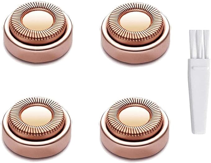 Facial Hair Remover Replacement Heads Hair Removal Blades, 4 Pcs with