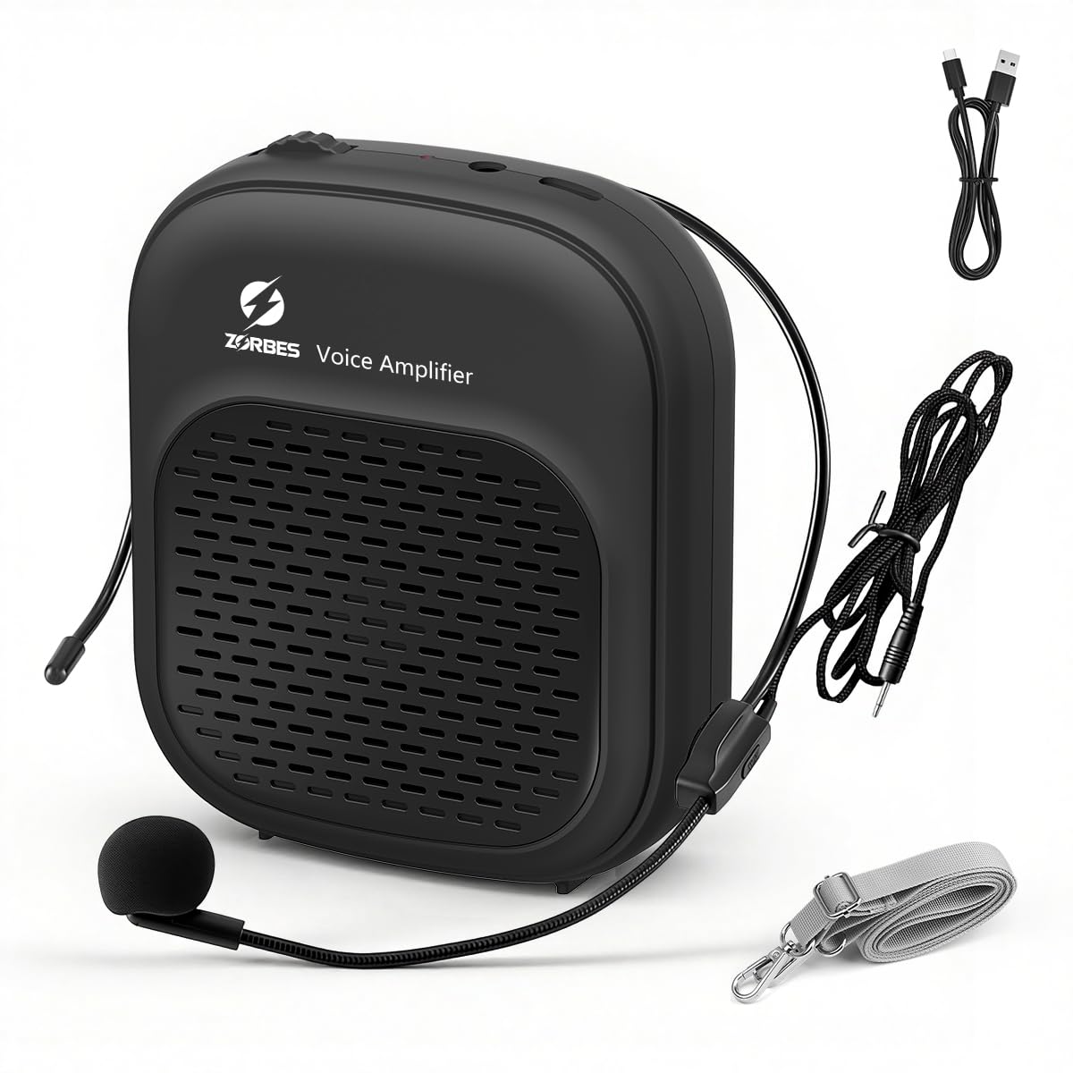 ZORBES® SoundPro USB Rechargeable Voice Amplifier with Headset Microphone, Portable Cordless Mini Speaker for Teaching, Tour Guide, Speech Booster, Lightweight Adjustable Volume and Noise Reduction-image-12