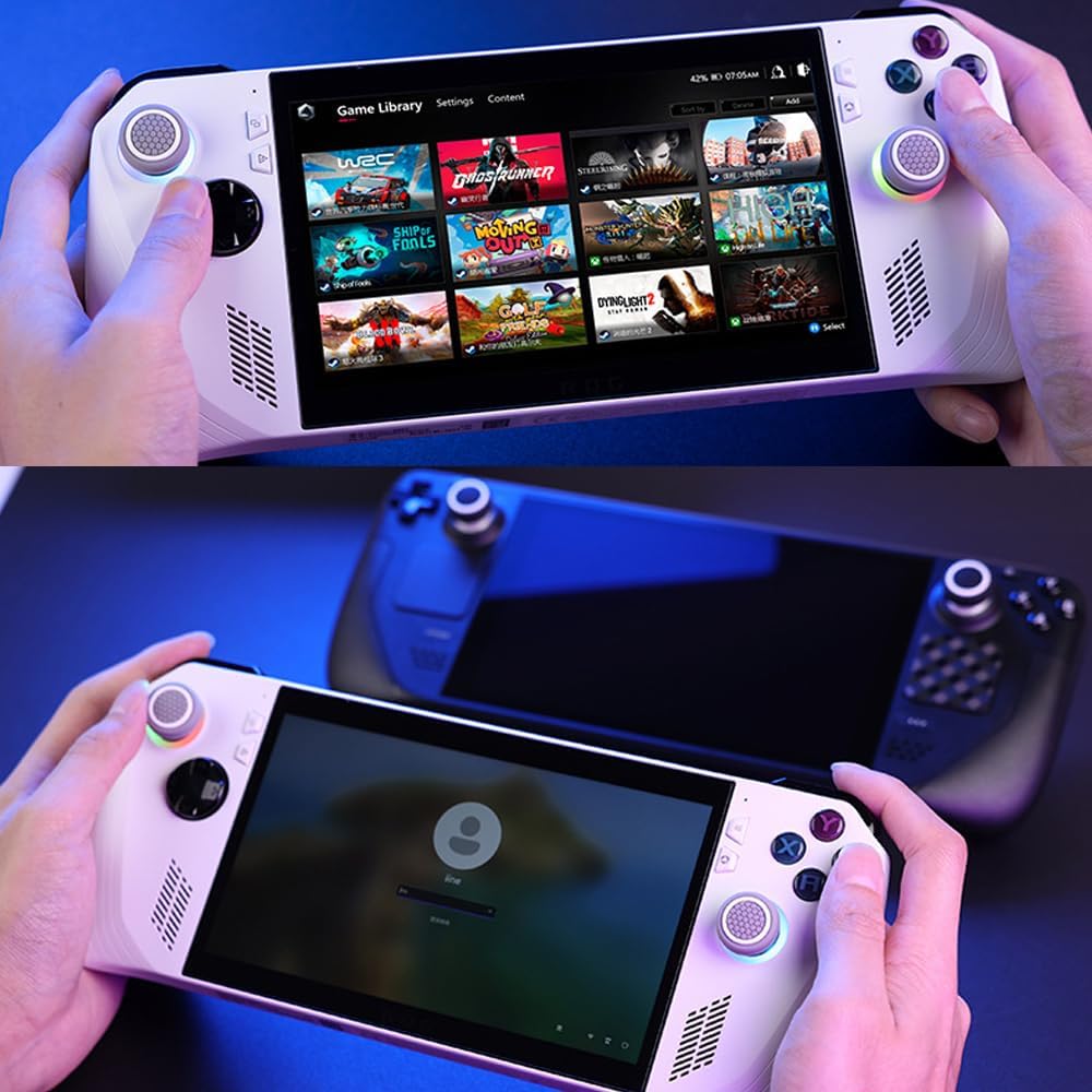 For ASUS ROG Ally Joystick Caps,Handheld Console Thumb Grips Controller Stick Cap Cover for Steam Deck Game Controller Silicone 4pcs