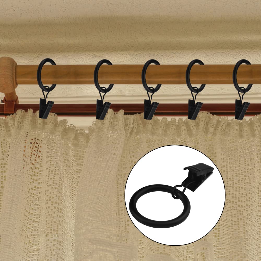 Confezione Da 40 Anelli Per Tende Con Clip Resistenti, Antiche E Antiruggine - Decorazione Domestica Vintage Per Bastoni Per Tendaggi