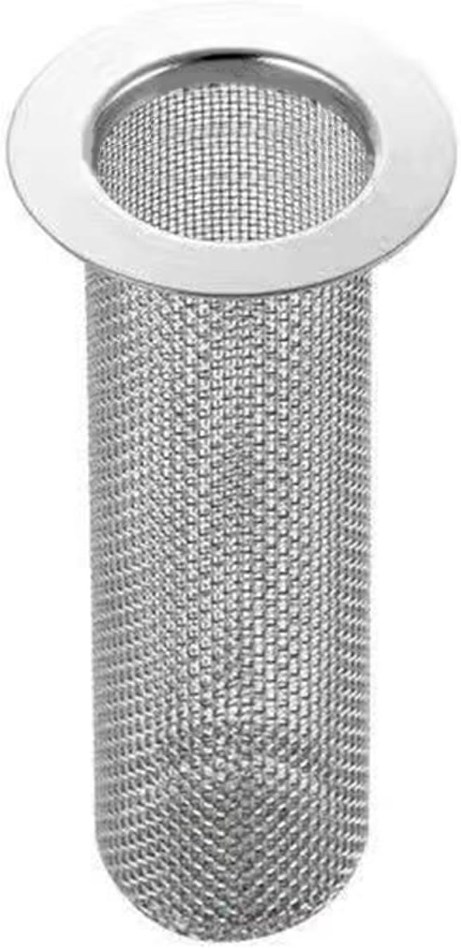 Floor Drain Filter Basket Filter Hair Trap Strainer Stainless Steel for Kitchen Sink Bathroom Bathtub Wash Basin, Large, Long