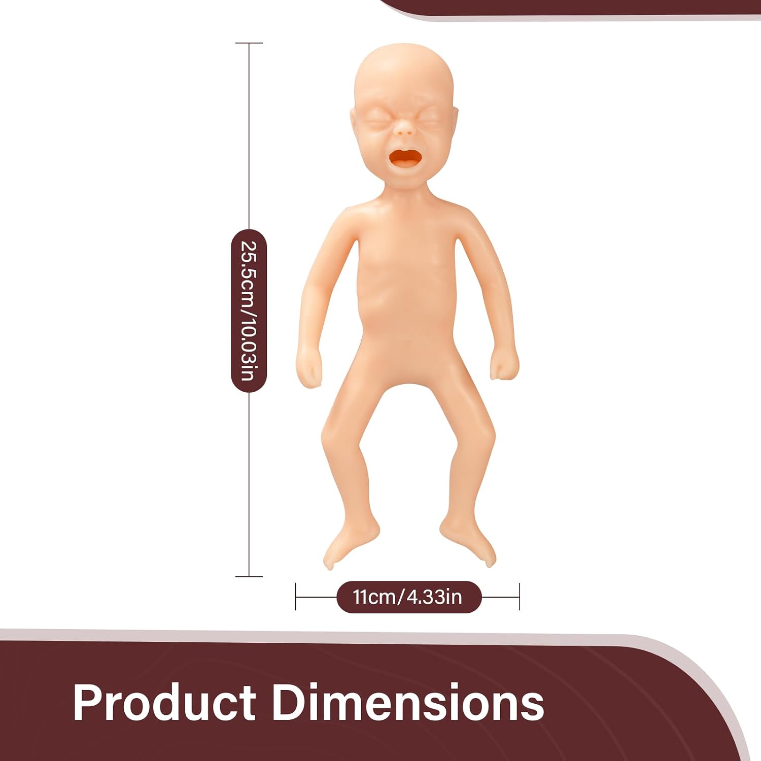 Premature Infant Care Trainer Kit, 22-25 Weeks Premature Infant Model,nasogastric (NG) Tube Insertion Practice, Education Tool for Medical Education