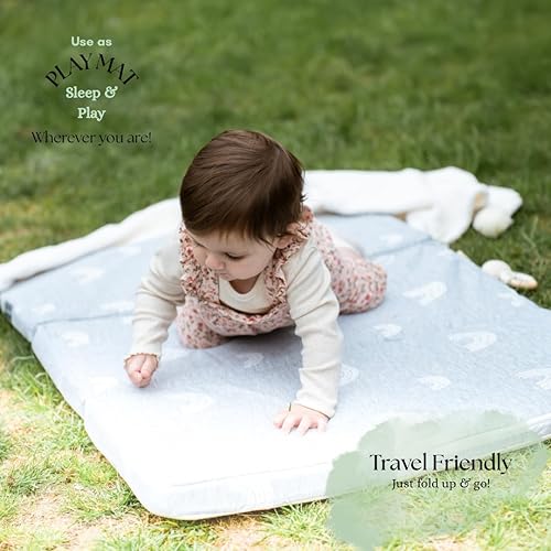 Miniatura 3 de Pack and Play - Cubrecolchón para (38 x 26 x 1.5 pulgadas), almohadilla para corralito, colchón de corral para empacar y jugar, cubrecolchón Pack N