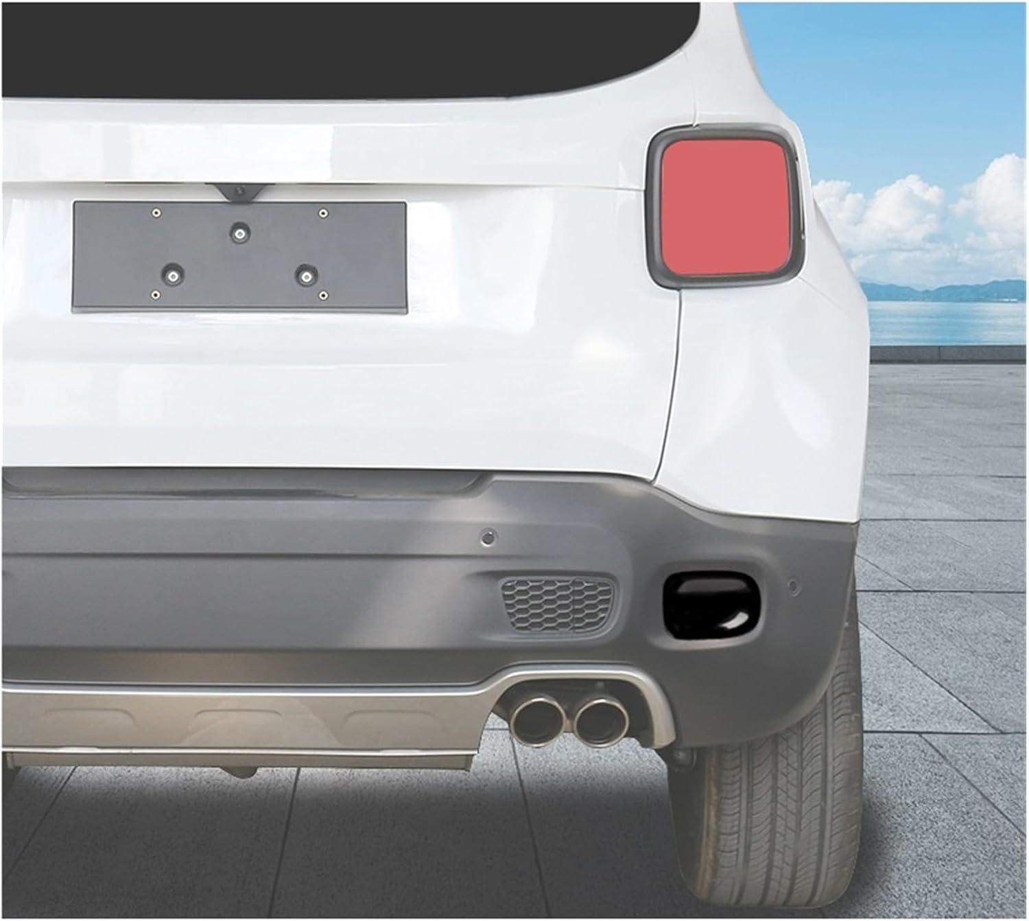 Compatible With Jeep Renegade 2015 2016 2017 2018 2019 2020 2021 2022 2023 2024 Car Rear Fog Light Lamp Decoration Cover Accessories
