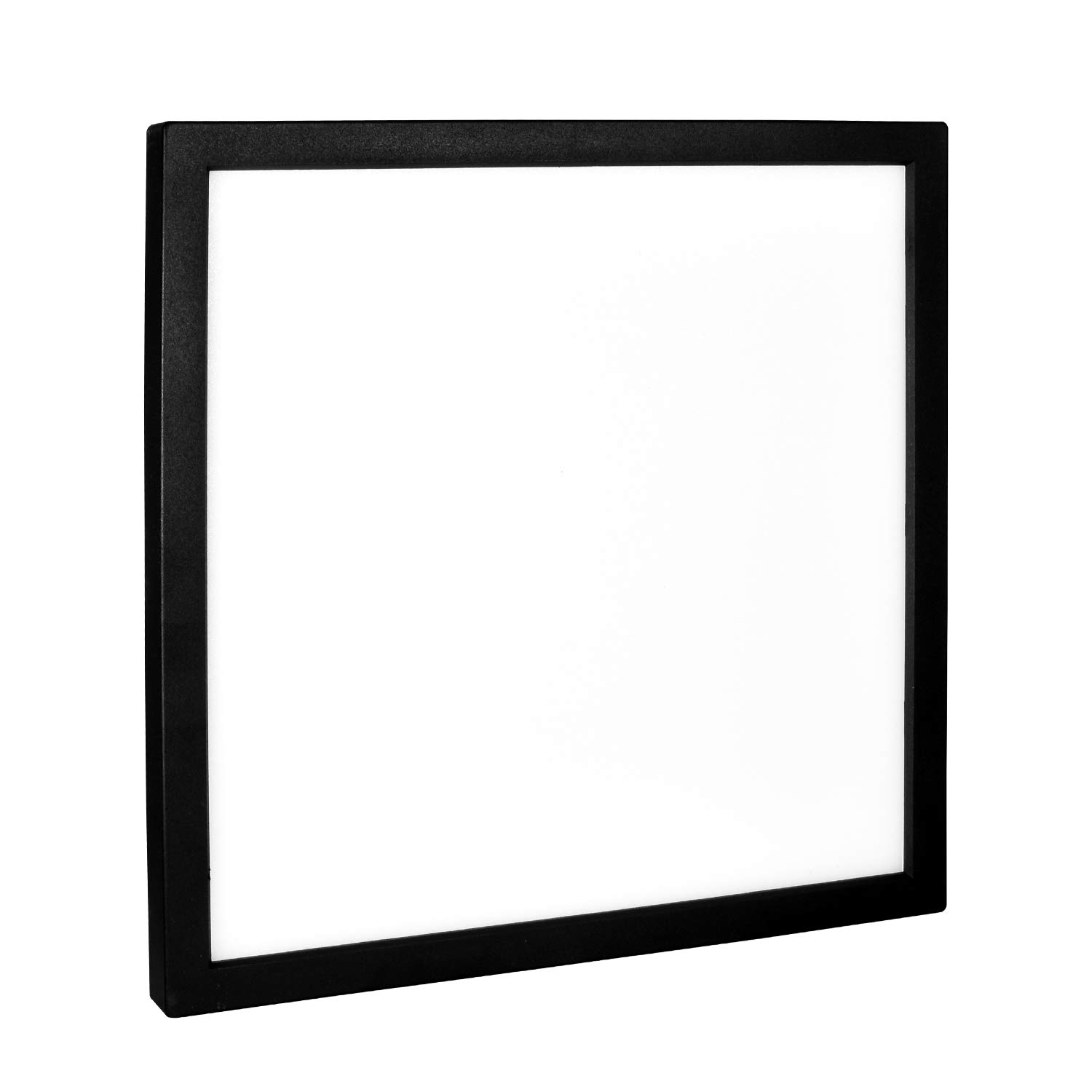 Buy Luxrite 9 Inch Square LED Flush Mount Ceiling Light, 18W, Black