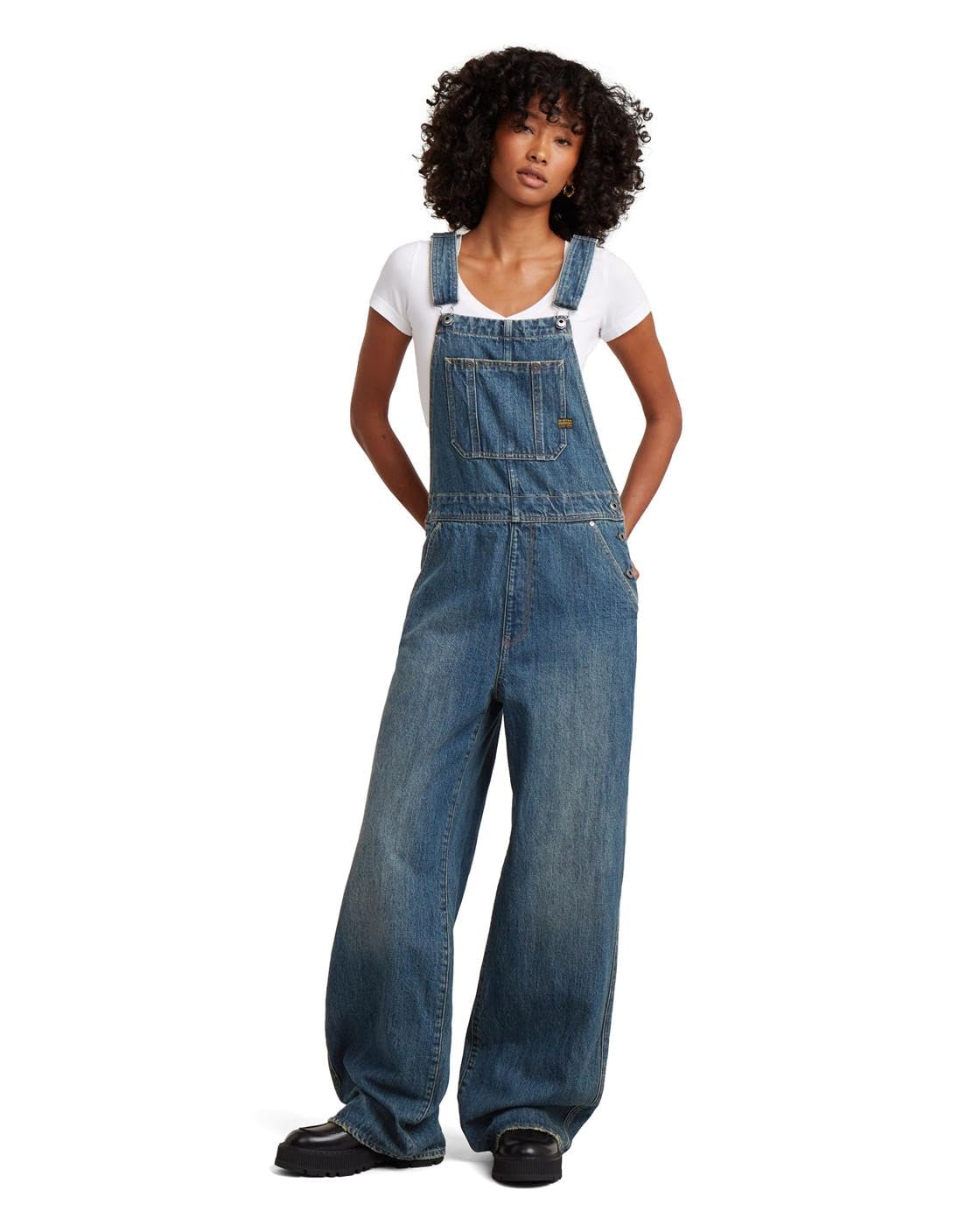 G-STAR Damen Straight Leg Latzhose Jumpsuit (1er Pack)