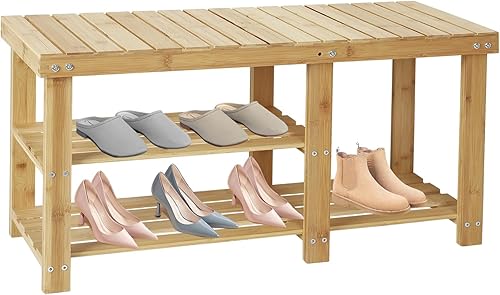 Zapatero, estante de almacenamiento para zapatos, organizador de zapatos de madera para entrada, banco de almacenamiento de zapatos con capacidad