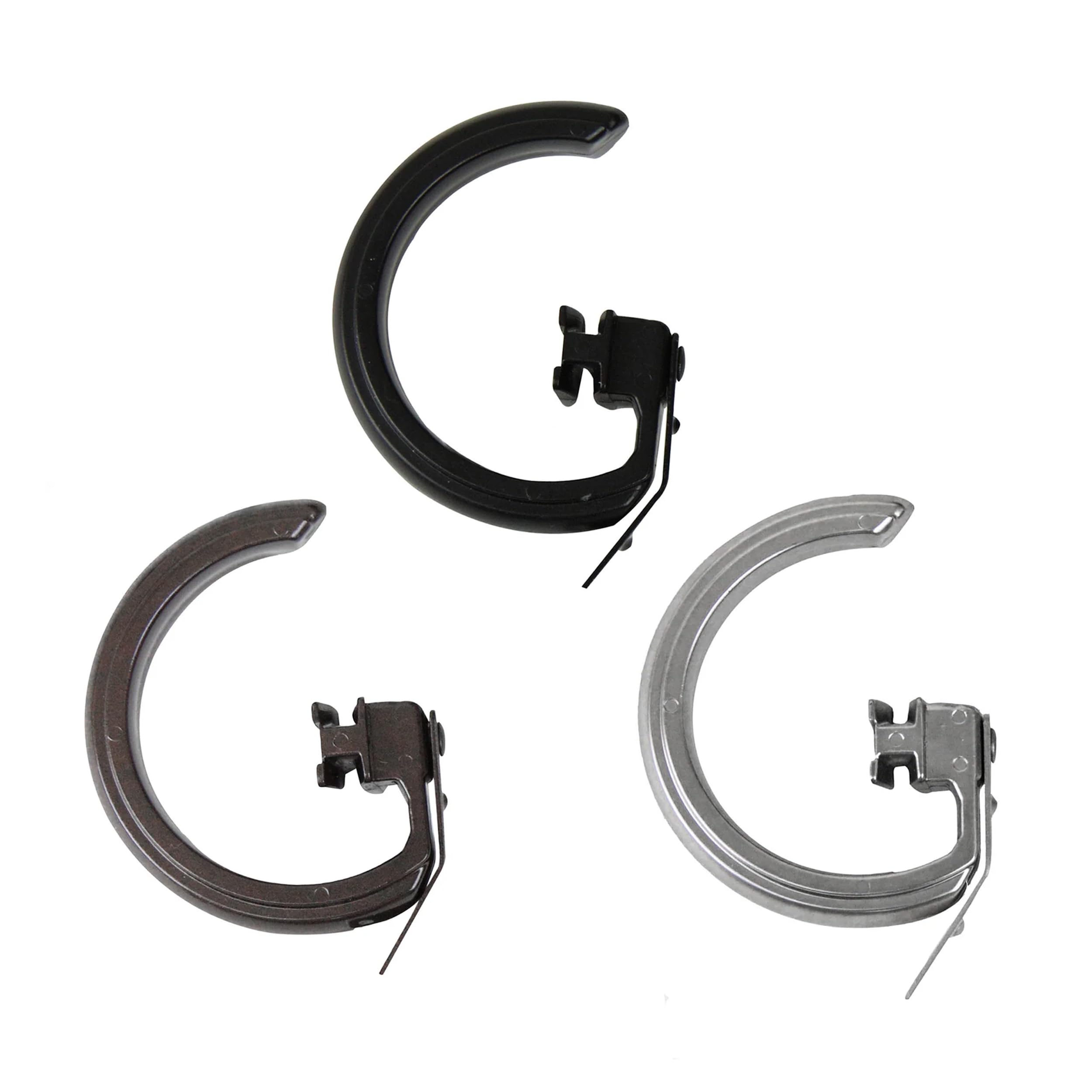 A&F Rod Decor - 10 Rings for Decorative Traverse Rods - Satin Nickel