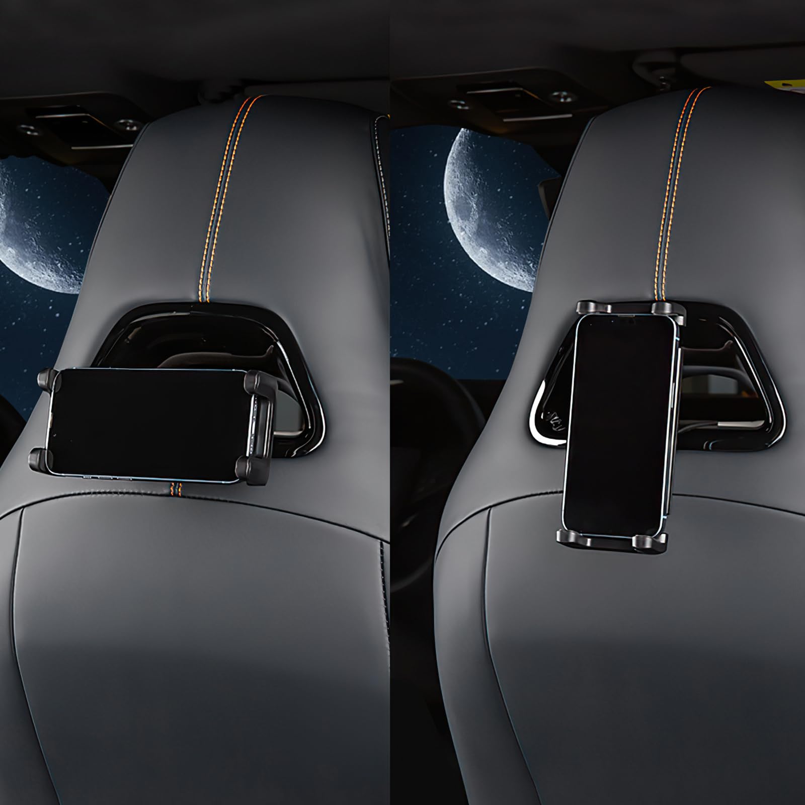 KUNGKIC Support de tablette de voiture pour BYD Atto 3 2022-2024 - Support de téléphone portable extensible universel - Rotation à 360° - Support d'appui-tête