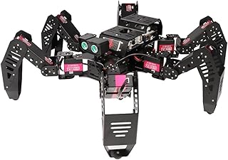 Robot toy Six-Legged Robot Kit, Secondary Developme Spider Robott Secondary Development Kit, Programmable Spider Bionic Robotionic Gifts Smart programmable robot (Color : Spiderbot standard)