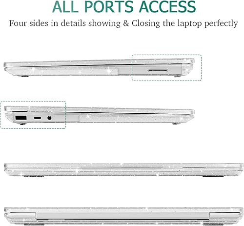 Miniatura 4 de May Chen Funda compatible con Microsoft Surface Laptop 543 de 13.5 pulgadas con reposamanos de metal modelo 19511868, carcasa rígida de plástico con