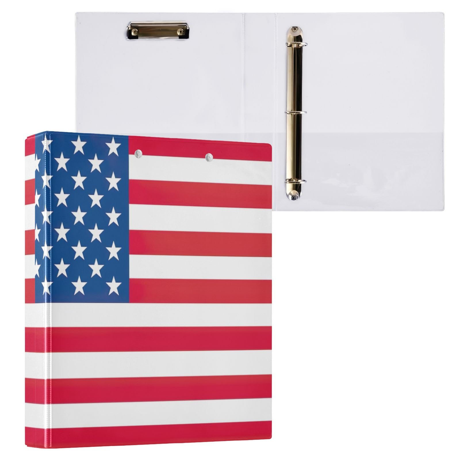 Lot De 1 Classeur Décoratif à Trois Anneaux De 3,8 Cm, 3 Anneaux Avec 3 Poches Intérieures, Pour Le Travail, L'école, Le Bureau, Le Drapeau Du Liechtenstein