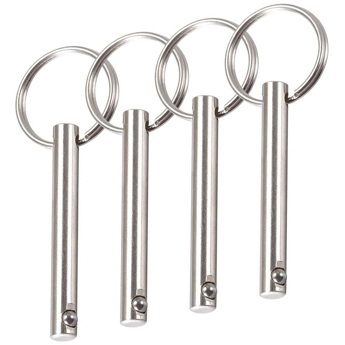 TA-VIGOR 4Pcs Quick Release Pins, 8mm Dia 55mm Length Bimini Top Pin Marine Hardware Carbon Steel for Boat Accessories Marine Hardware