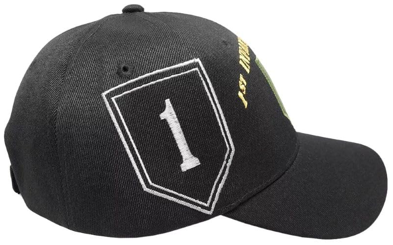 Gorra de béisbol Army First Infantry Division negra miniatura 4