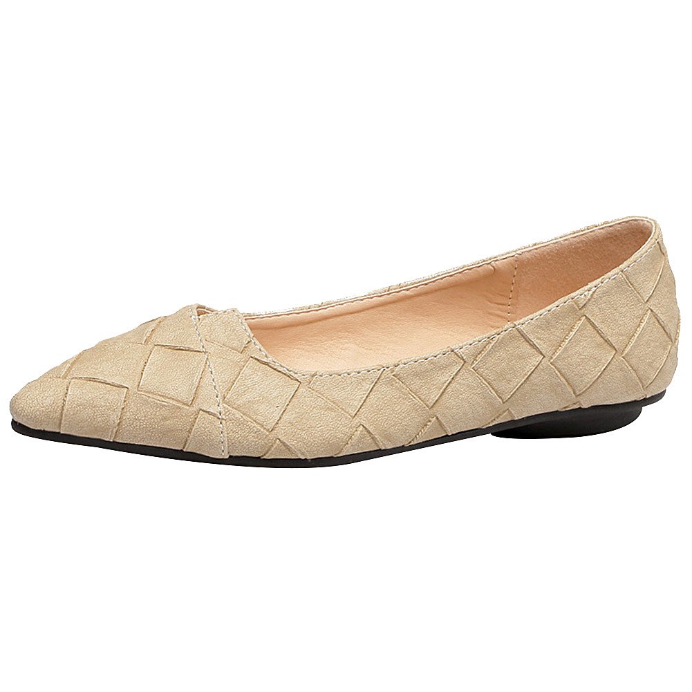 Jamron Womens Pointed Toe Ballerinas Lightweight Flat Pumps