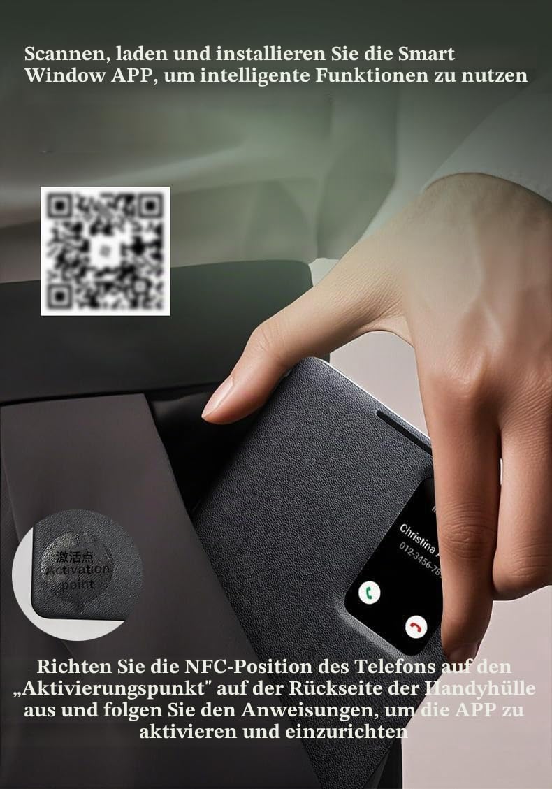 Smart View Leder Handyhülle für Samsung Galaxy S25 Ultra. Automatischer Schlaf/Wach, Smartphone-Hülle, Intelligente Echtleder Handy Case für Samsung S 25 Ultra