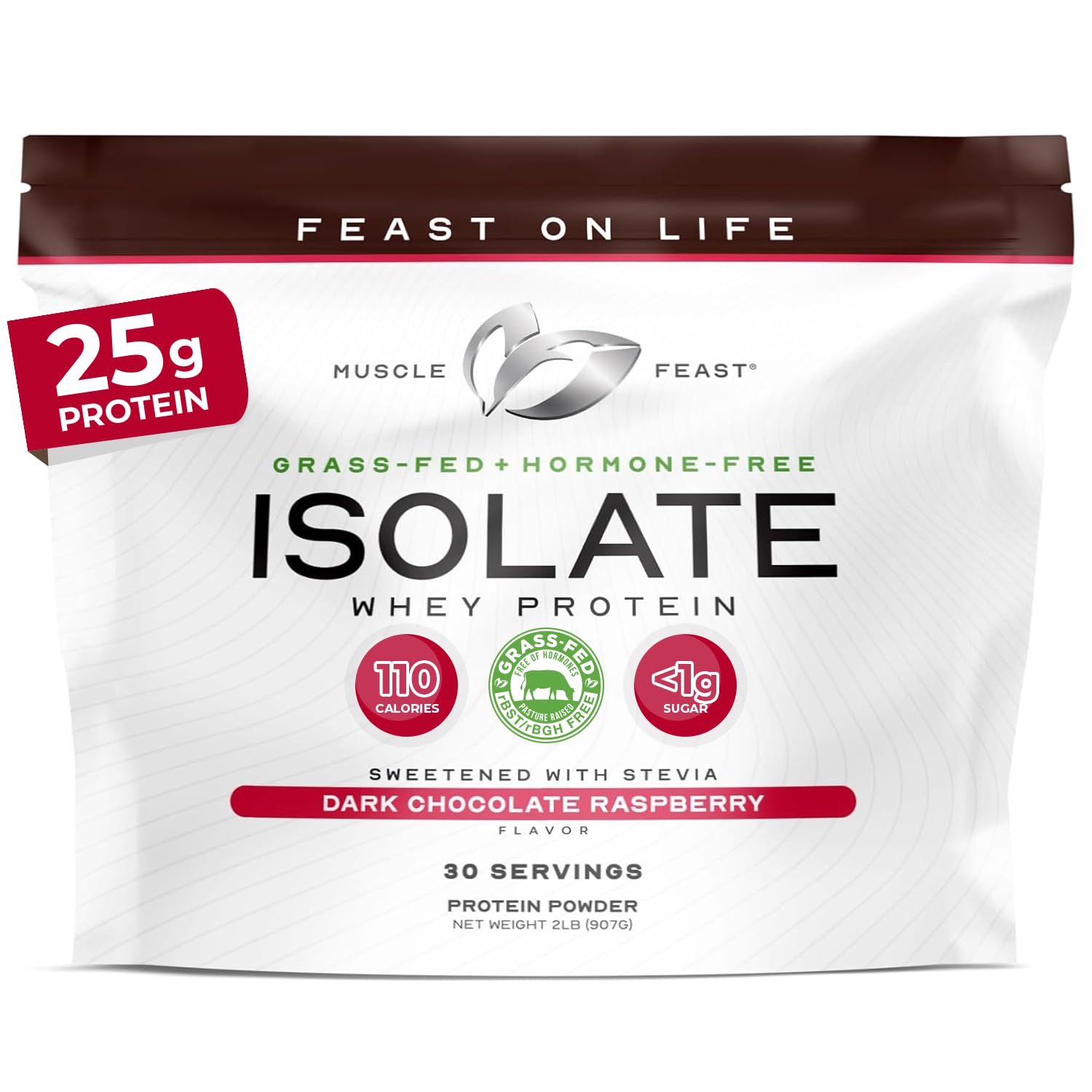 Muscle Feast Grass-Fed Whey Protein Isolate Powder, Chocolate (5lb) — Amazon image 11