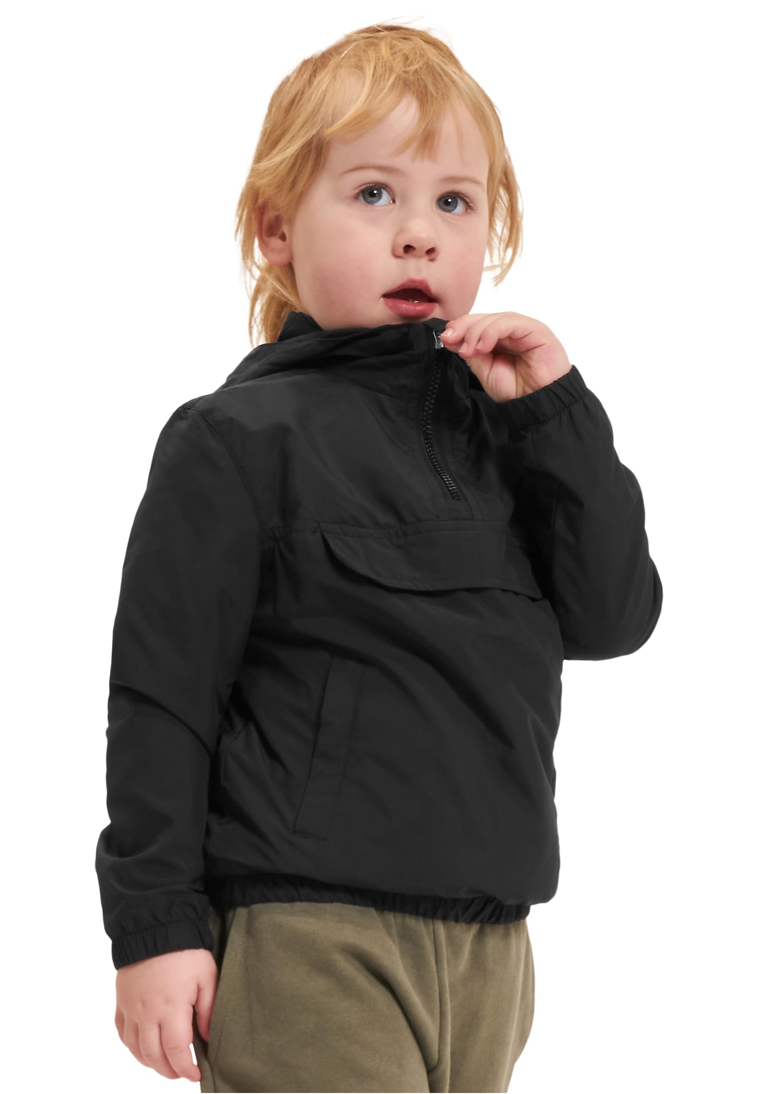 Urban Classics UCK2013 | Basic Pullover-jas voor Meisjes | Windbreaker met Capuchon