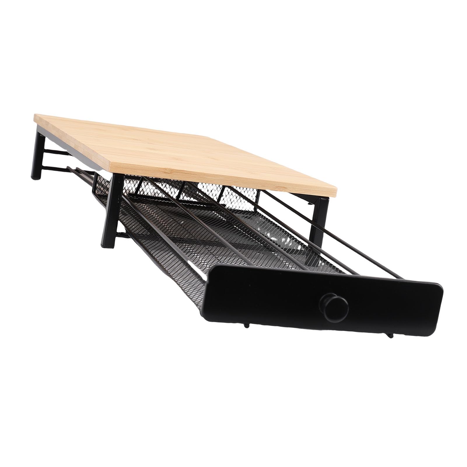 Organizador de Cajones para Cápsulas de café, Estante de Almacenamiento de Metal y Madera con Capacidad para 40 Cápsulas, Diseño que Ahorra Espacio en la Encimera para Cocina de Oficina en