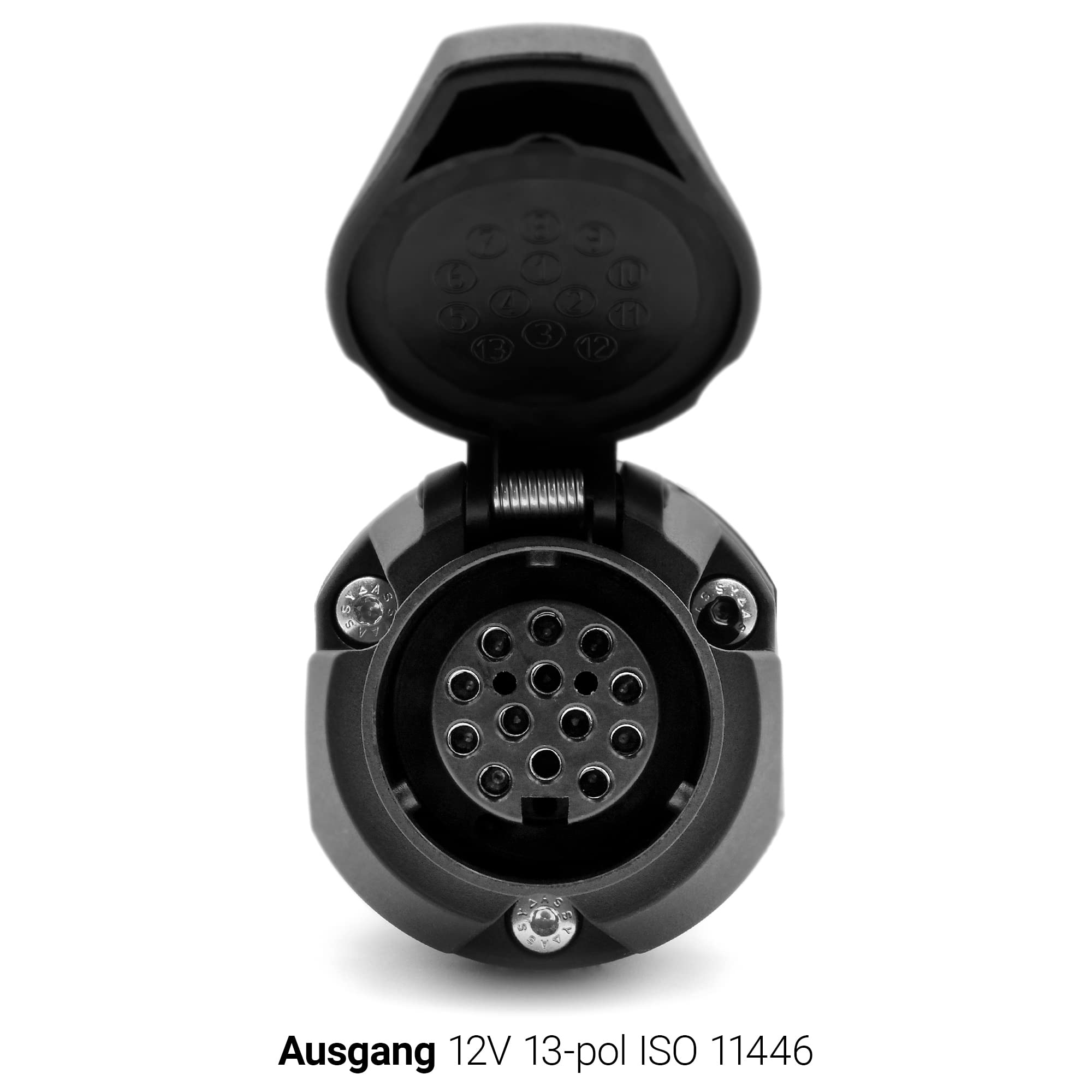 Spannungswandler 7pol LKW 24V auf 12V 13pol Anhänger Adapter Spannungsreduzierer