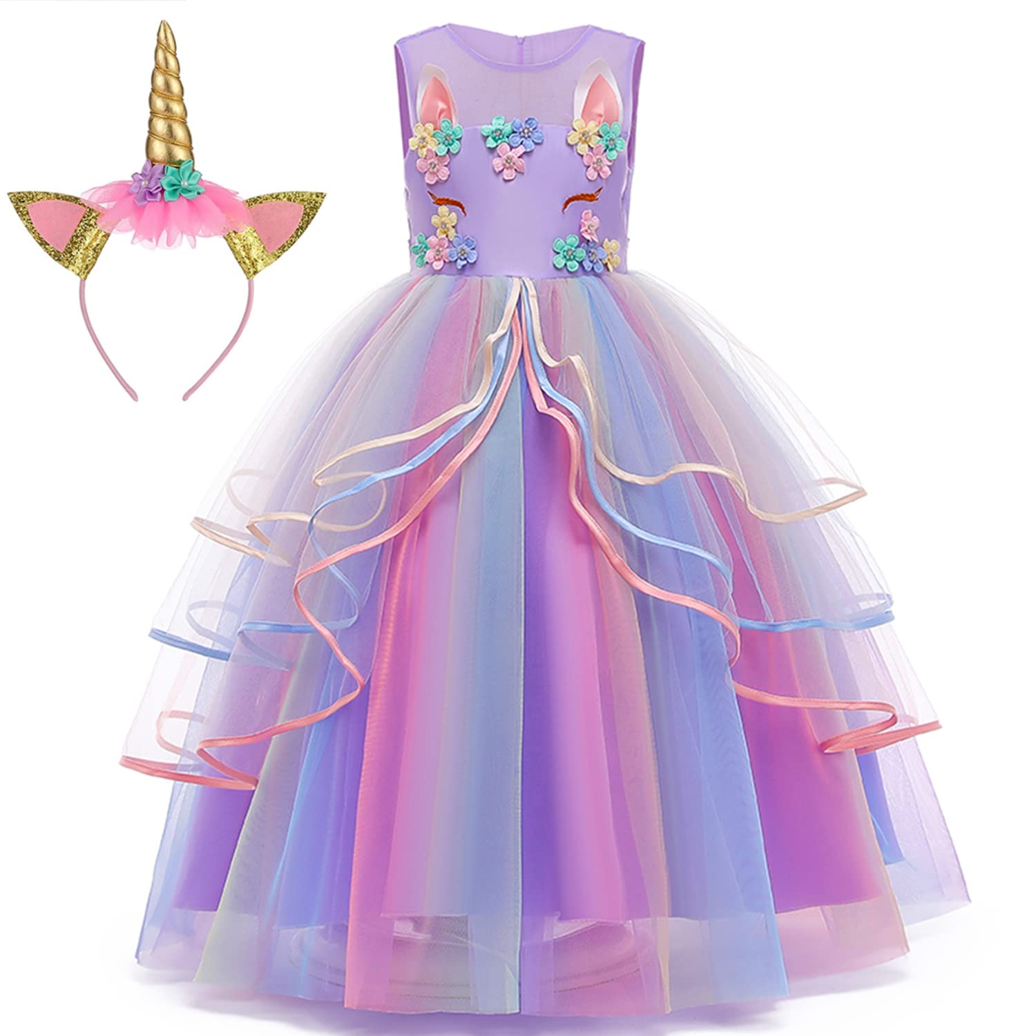 Buy Princess Unicorn Dress Up for Little Girls Birthday Dresses Party