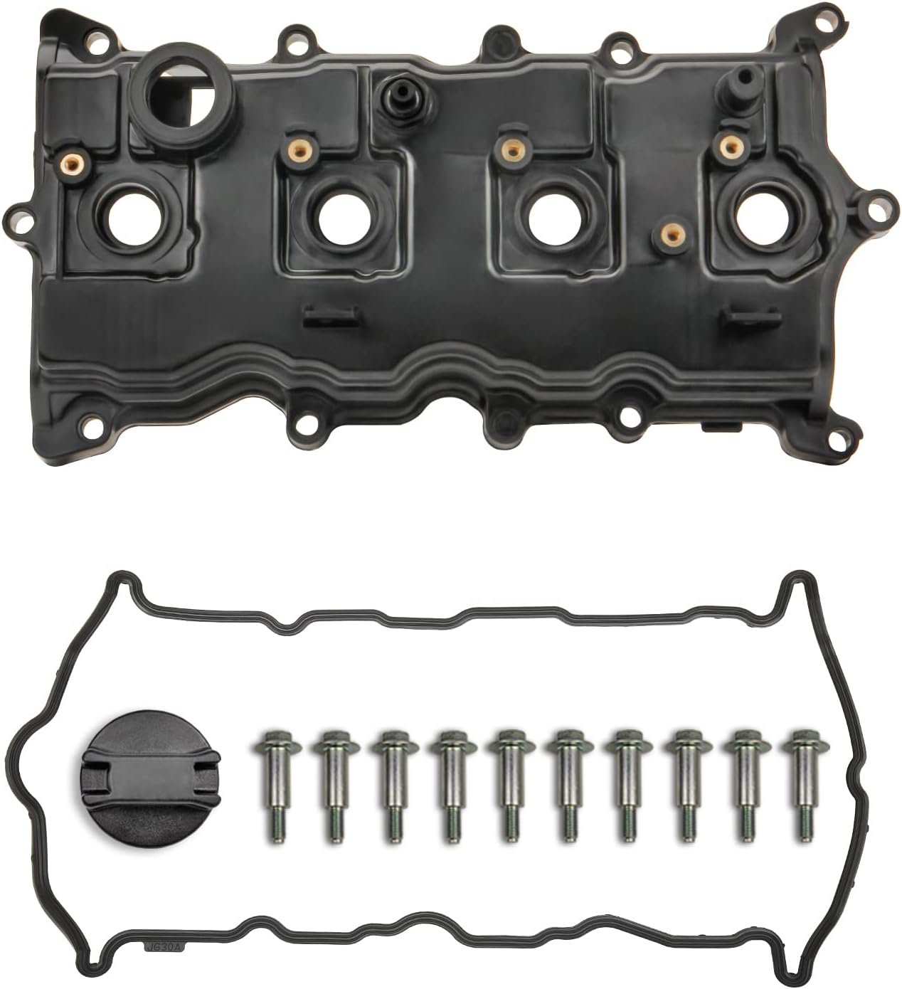 MITZONE Engine Valve Cover Compatible with 2008 2009 2010 2011 2012 2013 2014 2015 Nissan Rogue 2.5L Replace 13264-JG30A