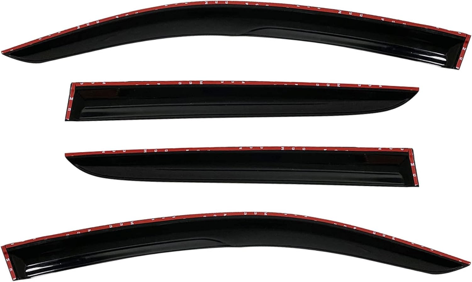 Silscvtt Window Vent Visors Shade Sun Rain Wind Guards Deflectors Cover Acrylic Outside Replacement for C-HR 2017-2020