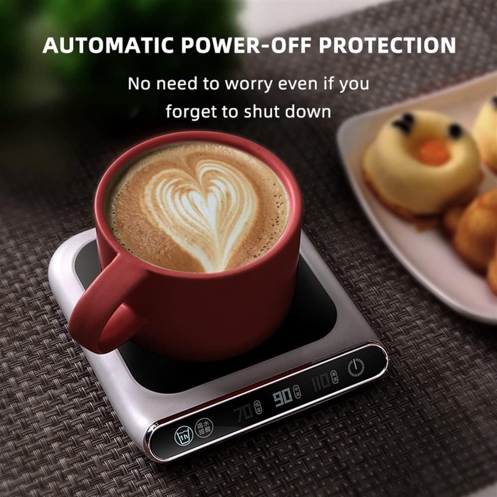 Smart USB Heating Coaster Electric Warming Tray for Office Home Coffee Milk Tea Drink Heat Pad 3 Levels Adjustment Constant for Cups